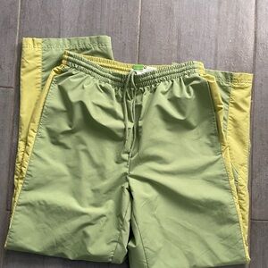 Duck Head Men's Lime Green and Yellow Vintage Y2K Track Pants